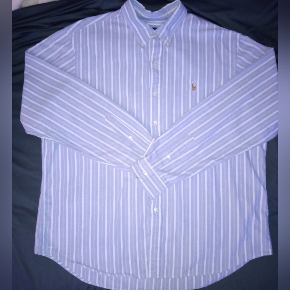 POLO ~ Ralph Lauren Mens Button Down Dress Shirt Size XXL